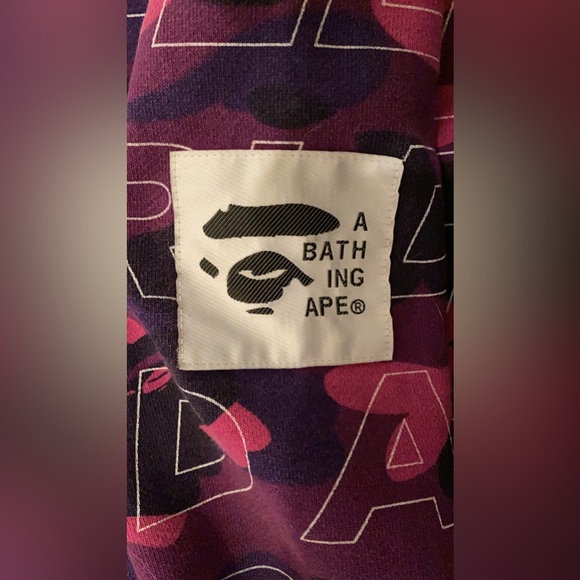 ASNKA BAPE FULL ZIP UP SWEATER (rare) - Picture 7 of 7